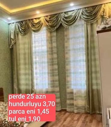 islenmis perde: İşlənmiş, Pərdə, rəng - Yaşıl, Ünvandan götürmə — 1