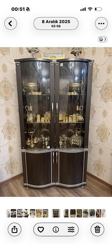 Mebel dəsti – vitrin və bufet ve kamut guzgulu yaxsi veziyyetdedi 280 lalafo.az -da Mebel dəsti – vitrin və bufet ve kamut guzgulu yaxsi veziyyetdedi 280