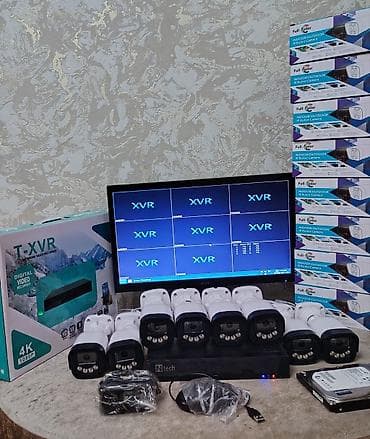 Tam komplekt müşahidə sistemi - Monitor: 20" ekran - DVR/XVR: 8 at lalafo.az Tam komplekt müşahidə sistemi - Monitor: 20" ekran - DVR/XVR: 8
