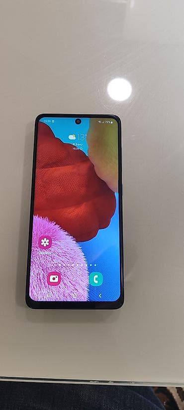 samsung galaxy a51 ekran: Samsung Galaxy A51, rəng - Göy, Barmaq izi — 2