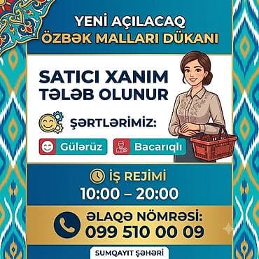derzi isi axtariram 2018: Продавец-консультант требуется, Только для женщин — 1