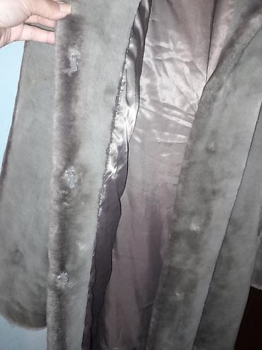 Шубы: Шуба, 2XL, 4XL, цвет - Серый — 4