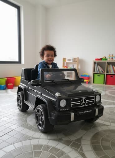 Uşaq elektrik maşını – Mercedes-Benz G-Class (AMG üslubu), qara rəng