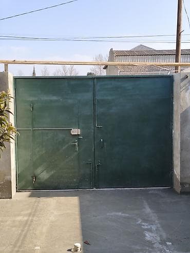 Həyət darvazaları: İşlənmiş Dəmir Həyət darvazası, 35 m, Mexaniki, Qapı ilə, rəng - Yaşıl, Kredit yoxdur, Ödənişli quraşdırma, Ünvandan götürmə — 2