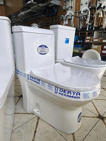 Derya Keramika tualet komplekti - Bütöv kombo: aşağıdan çıxışlı