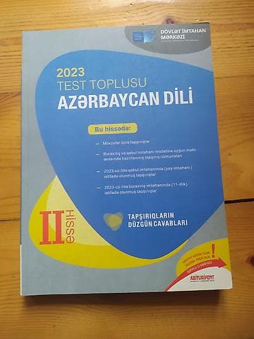 Azərbaycan dili Testlər 11-ci sinif, DİM, 2-ci hissə, 2023 il