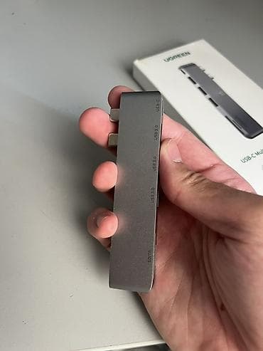 iphone adapter usb: UGREEN USB-C Multifunction Adapter Xüsusiyyətlər: - Giriş: 2x USB‑C — 5