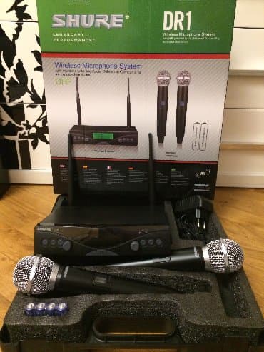 şur mikrafon: Shure DR1 mikrafon 2- mikrafonlu Reqemsal aparat Məsafə tutumu 100 — 5