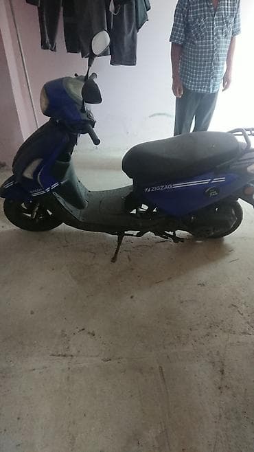 electro moto: Skuter / moped - Rəng: göy-qara - Kuzov: şəhər tipi skuter, arxa yük — 6