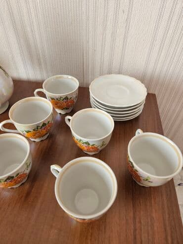 gence qab qacaq: Qəhvə dəsti, 6 nəfərlik, Rusiya — 2