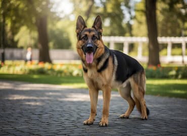 Alman çoban iti, Erkek, Peyvəndli