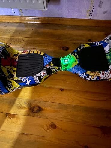 Elektrik nəqliyyatı: Hoverboard (öz-özünə balanslayan skuter) - Təkər ölçüsü: 8 düym — 6