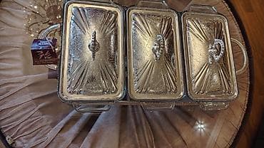 Nahar dəsti, rəng - Gümüşü, Metal — 2