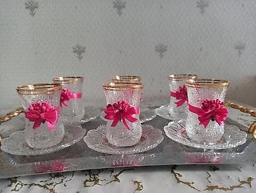 Çay dəsti, rəng - Çəhrayı, Şüşə, 6 nəfərlik lalafo.az -da Çay dəsti, rəng - Çəhrayı, Şüşə, 6 nəfərlik