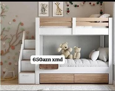 karaca gence: Oğlan və qız üçün, Yeni, Çarpayı, Matrassız, Siyirməli, MDF — 1