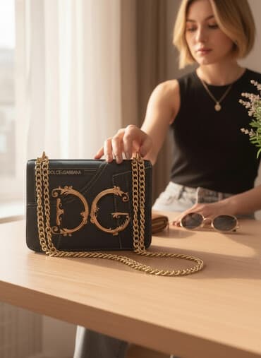 qaşlı çanta: Canta yenidir hec istifade edilmeyib — 1