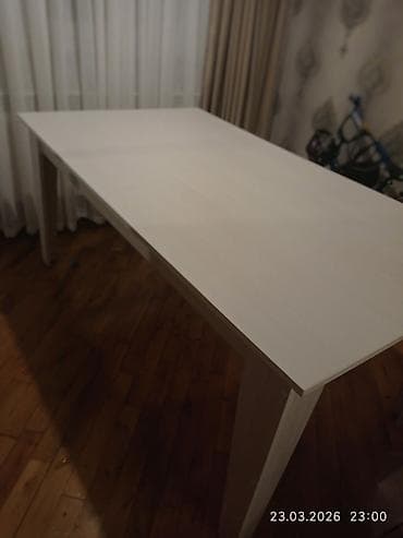 taxta stollar: Mətbəx masası, Açılmayan, Taxta, Dördbucaq masa — 1