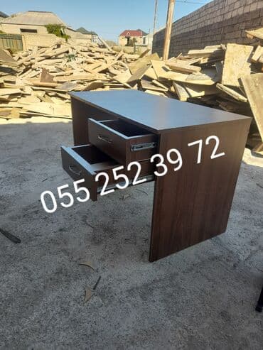 komputer stolu satisi: Kompüter masası, Yeni, Açılmayan, Laminat, Dördbucaq masa — 3