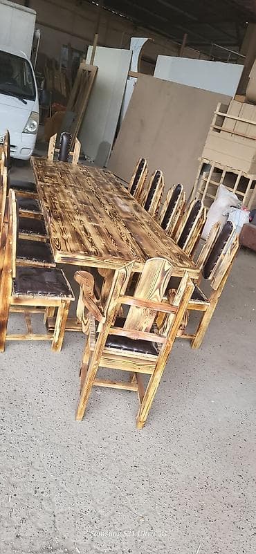 balka: Balkon üçün, Yeni, Açılmayan, Künc masa, 12 stul — 6
