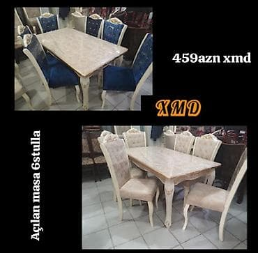 demir stol stul: Yeni, Açılan, 6 stul — 1