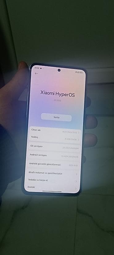 redmi es9: Redmi Note 13, 256 GB, rəng - Mavi, Zəmanət — 3