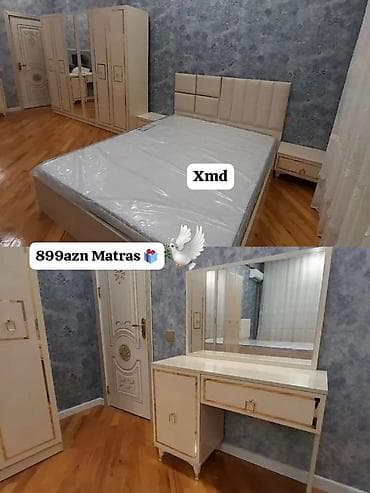 İkinəfərlik çarpayı, Dolab, Termo, 2 tumba, Yeni