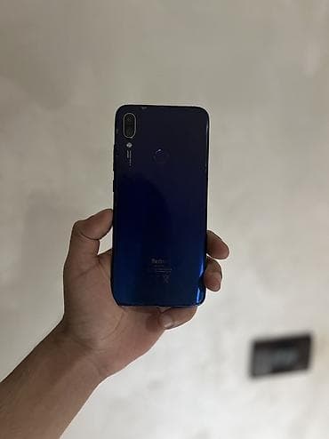 duymeli telfonlar: Redmi Note 7, 64 GB, rəng - Boz, Barmaq izi, Face ID — 6