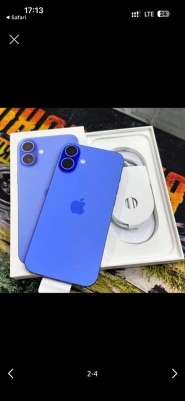 IPhone 16, 128 GB, Mavi, Kredit