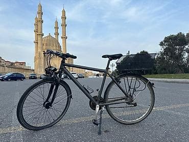 Детские велосипеды: Velosiped Şəhər/trekking tipli velosiped – mat qara rəng — 1