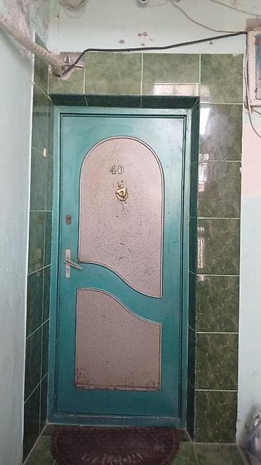 col qapilar: Demir qapı – 205×87 sm Rəng: yaşıl çərçivə, dekorativ bej panellər — 1