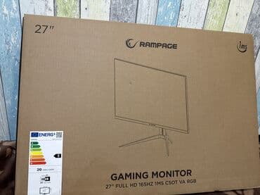 irşad electronics notebook: Professional oyun monitoru.165 hz Full hd 27" VA RGB .Yeni alinib Cox — 3