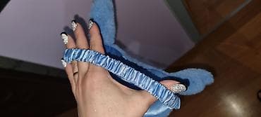 su hovuzu: Stich temalı yumşaq yuxu maskası - Material: Ön hissə plyuş kürklü — 3
