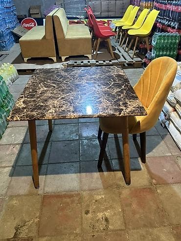 işləmiş taxta: İşlənmiş, Açılmayan, Mərmər, Kvadrat masa — 2