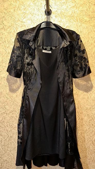 ted baker: Qara şifon və atlas kombinasiyalı qadın geyimi – Queen’s World markası — 1