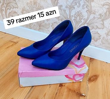 platforma ayaqqabilar: Tuflilər, Ölçü: 39, rəng - Mavi, Yeni — 1