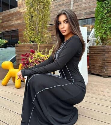 don modeleri: Zolaqlı uzun don – zərif siluetli, uzunqol model. - Dizayn: Bədənə — 2