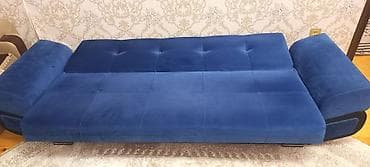acılıb bağlanan divan: Di̇van-kravat, İşlənmiş, Açılan, Bazalı, Vеlur parça — 3