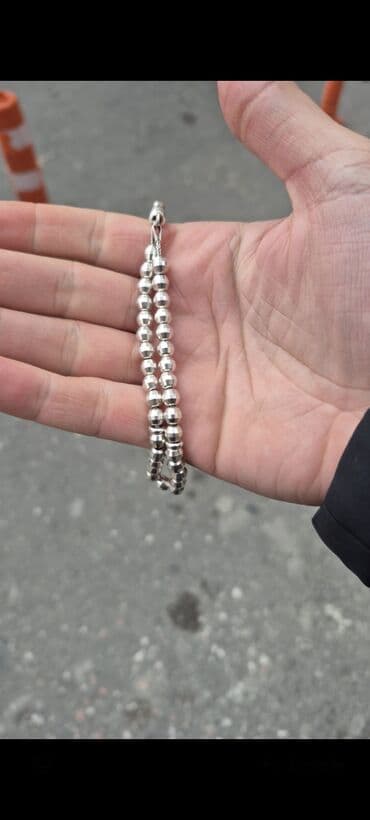 gun eynəyi: 925 gümüş təsbeh - Material: 925 əyar gümüş (ziyrək hissədə “925” — 2