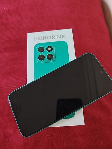 iphone 6s plus plata: Honor X8c, 256 GB, rəng - Yaşıl, Barmaq izi, İki sim kartlı, Face ID — 1
