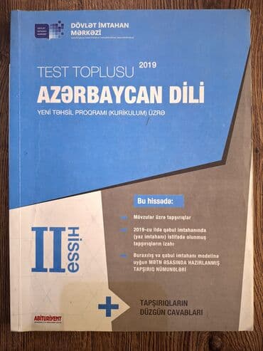 Testlər: Azərbaycan dili Testlər 10-cu sinif, DİM, 2-ci hissə, 2019 il