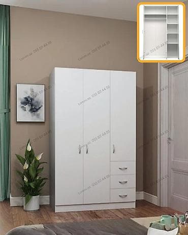 3 Qapılı Dolab Geyimlərinizi nizamlı saxlamaq üçün ideal, geniş — 1