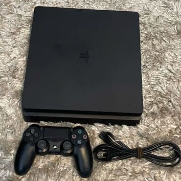 PS4 (Sony Playstation 4): Məhsul: Sony PlayStation 4 Slim 1TB (qara) Tərkib: - PS4 Slim konsolu — 1