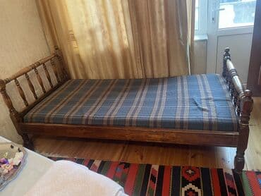 Mətbəx mebeli: Təknəfərlik çarpayı, Matras ilə, Siyirməsiz — 1