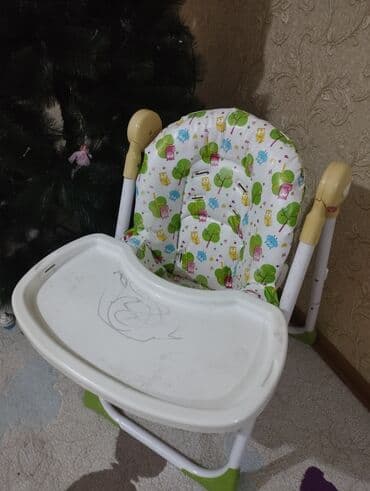 ana bala geyimi: Uşaq yemək kreslosu - 2-si 1-də konstruksiya: yüksək kreslo və alçaq — 2