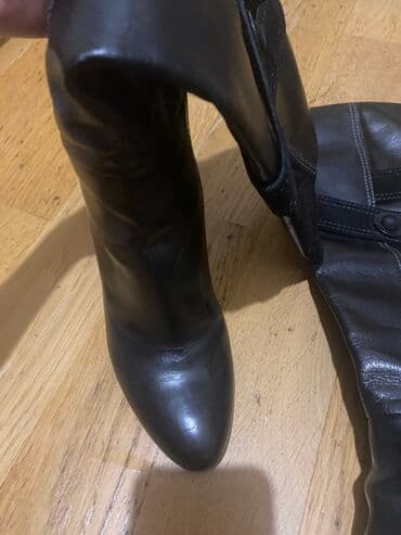 cəkməcə: Uzunboğaz, Ölçü: 38, rəng - Qara, İşlənmiş — 2