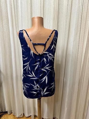 təbii qadın şubaları: Qadın üçün yay koftası/top.Razmer S.WE firmasi - Rəng: tünd göy — 2