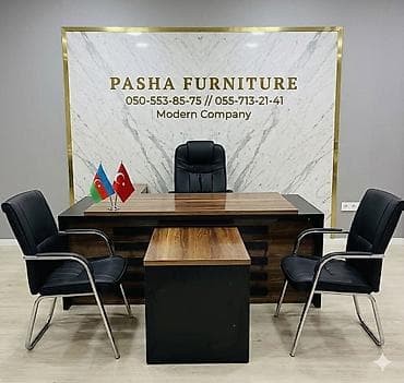 Офисные столы: ✅Stokda: 6 ədəd var ✅Yenidir! qiymət real öz qiymətidir! — 1