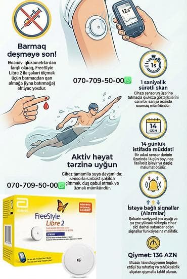 “Freestyle Libre 2 — Qlükoza səviyyəsini real izləmək üçün rahat
