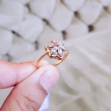 nişan üzükleri: Nişan, Üzük, Sarı qızıl, 583 Əyar, Brilyant, 0.26-0.50 Karat — 3