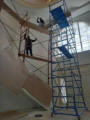 taxta lovhə: Daxili və xarici təmir–tikinti işləri üçün yığıla-bilən, təkərli — 6